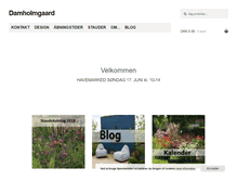 Tablet Screenshot of damholmgaard.dk